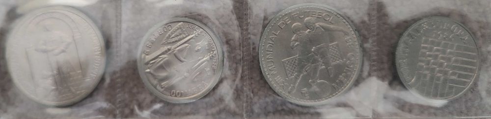 Bolsa com 20 moedas da minha coleção