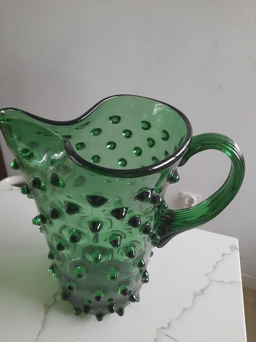 Dzbanek szklany Empoli , retro 25cm