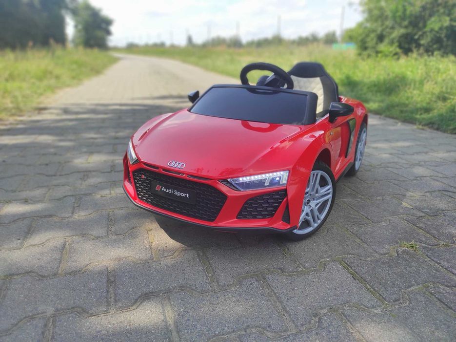 Auto Na Akumulator Audi R8 Skóra Muzyka Miękkie koła