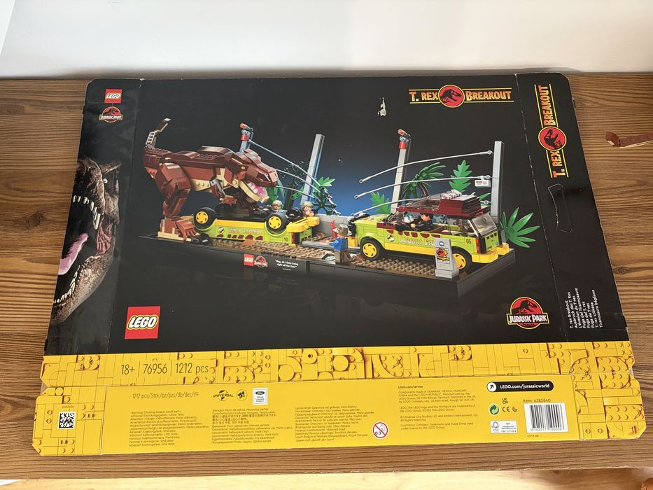 LEGO Jurassic Park 76956 Ucieczka tyranozaura 100% Kompletny EOL
