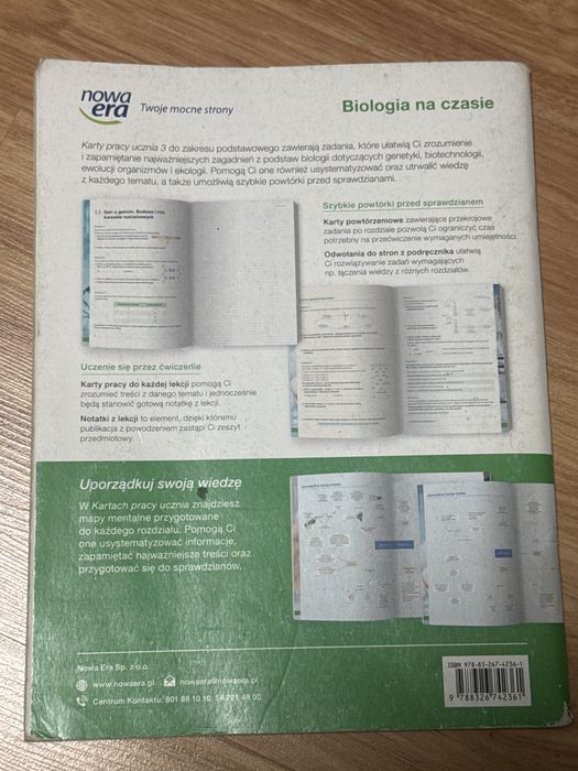 Karty pracy biologia na czasie 3 nowa era