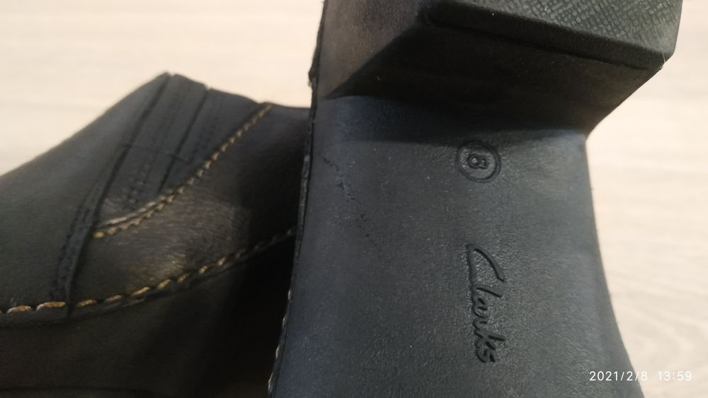 Шкіряні туфлі Clark 41-42