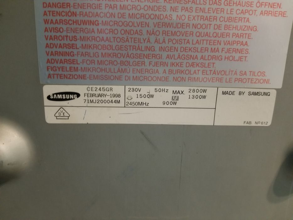 Микроволновка СВЧ мікрохвильова піч Самсунг