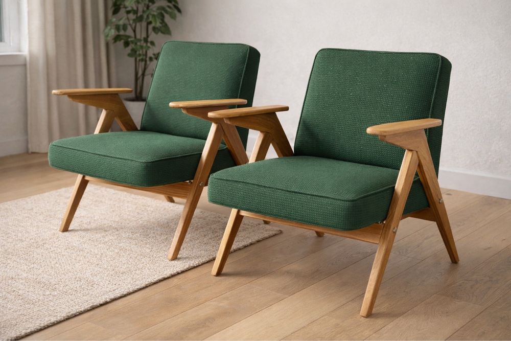 Rezerwacja Fotele Bunny 60’ 2sztuki do renowacji Vintage Retro PRL