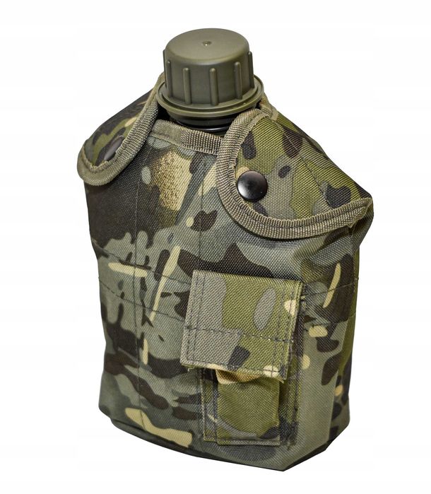 Zestaw Manierka Menażka Wojskowa Bidon 1L Z Etui Scyzoryk Moro Army
