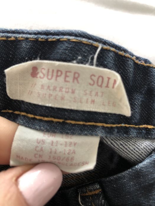 Dżinsy/ jeansy dziewczęce r.152 H&M