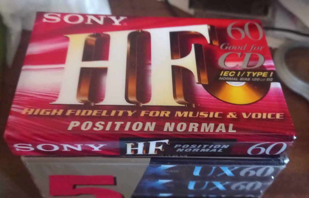 Cassetes SONY UX 60 Chrome Glass High bias