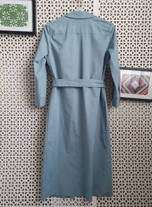 Сукня-сорочка Cardo м'ятного кольору в дрібний горошок, XS-S