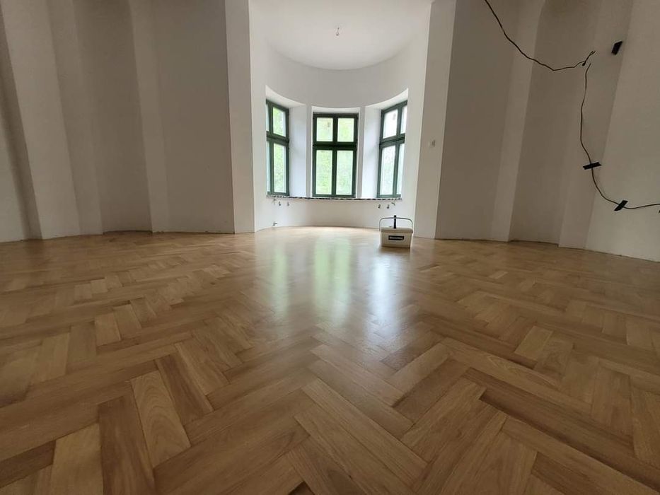Cyklinowanie lakierowanie układanie parkietów desek renowacja schodów