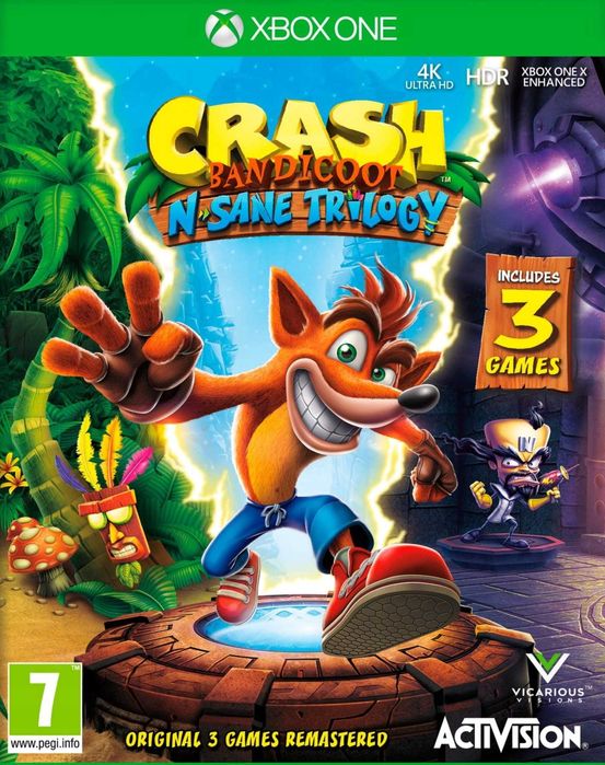 Crash Bandicoot N. Sane Trilogy XBOX ONE, sklep Tychy, wymiana