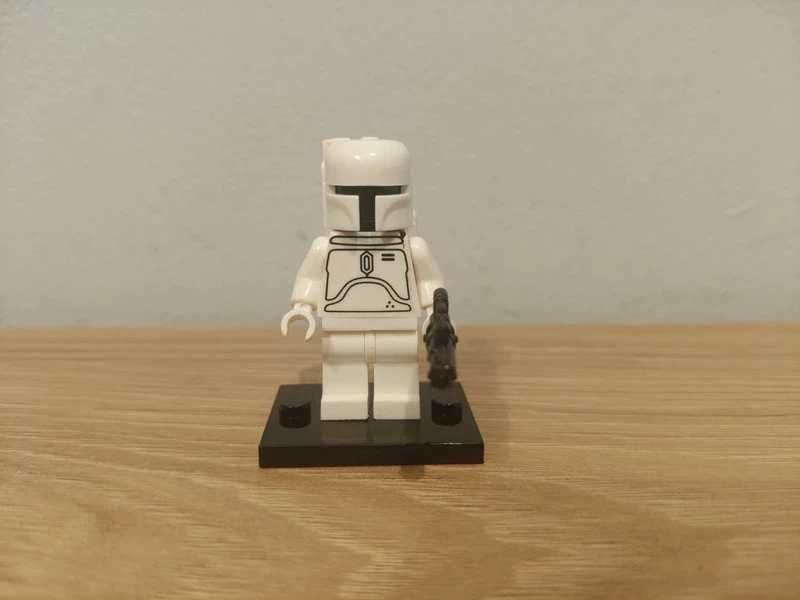 Biały Boba Fett Star Wars Kompatybilna z LEGO