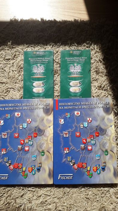 Monety Historyczne Miasta Polski i miniaturki monet mennicze stany
