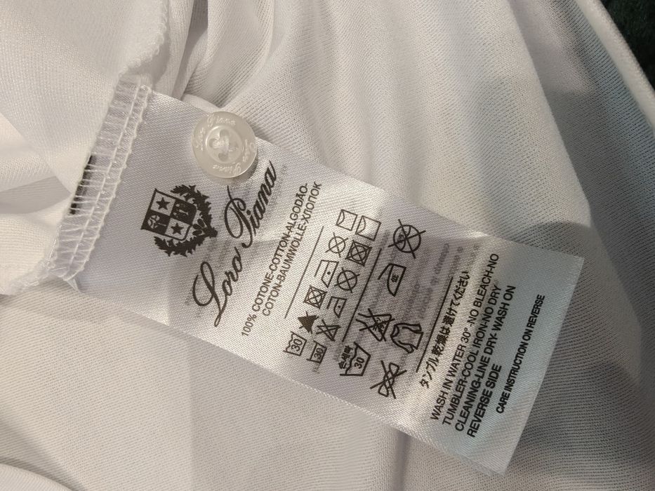 Koszulka Polo Loro Piana męska biała