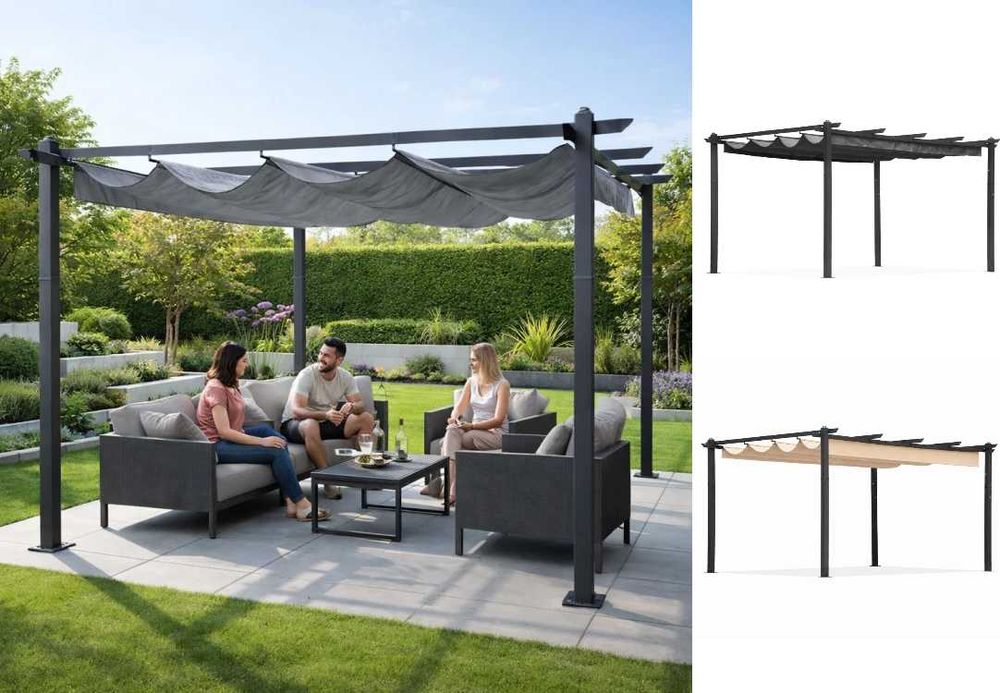 Pergola 3x4 zadaszenie ogrodowa altana pawilon Parasol do ogrodu daszek