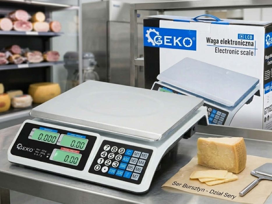 Elektroniczna Waga Sklepowa 40Kg Targowa Handlowa Nowa Waga Kuchenna