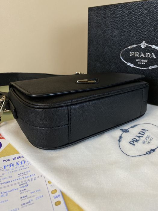 Prada Saffiano Leather Shoulder Messenger Bag