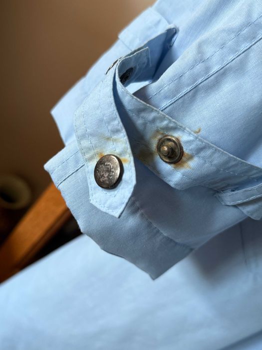 Dlugi plaszcz meski w blekitnym kolorze