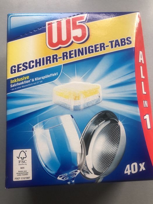 Tabletki do zmywarki W5