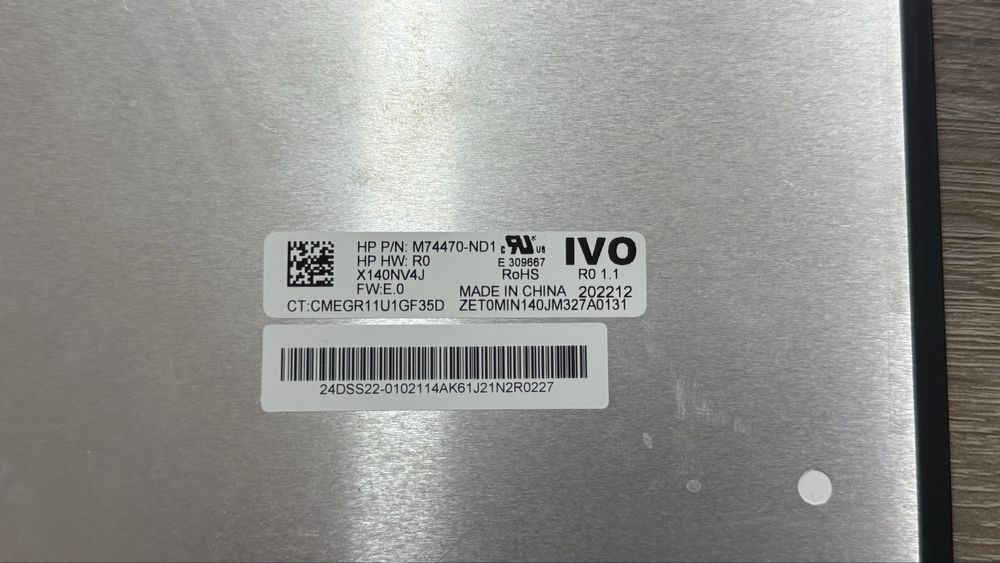 Ecrã LED 14" IPS 30 Pin X140NV4J