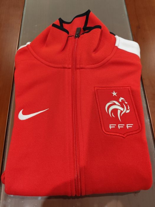 Casaco de treino/casual oficial da Seleção Francesa de Futebol (FFF - Fédération Française de Football), fabricado pela Nike.