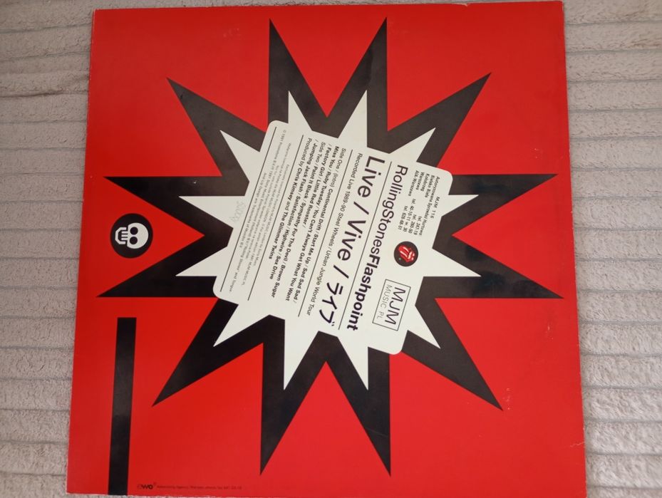 Rolling Stones album koncertowy Flashpoint winyl