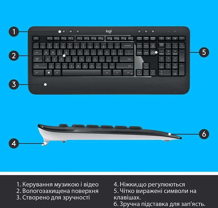 Комплект Бездротовий Logitech MK540 - Клавіатура + Миша | Гарантія!