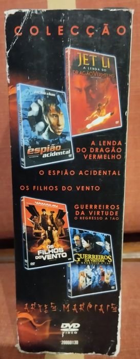 Coleção de 4 DVDs de filmes de Artes Marciais