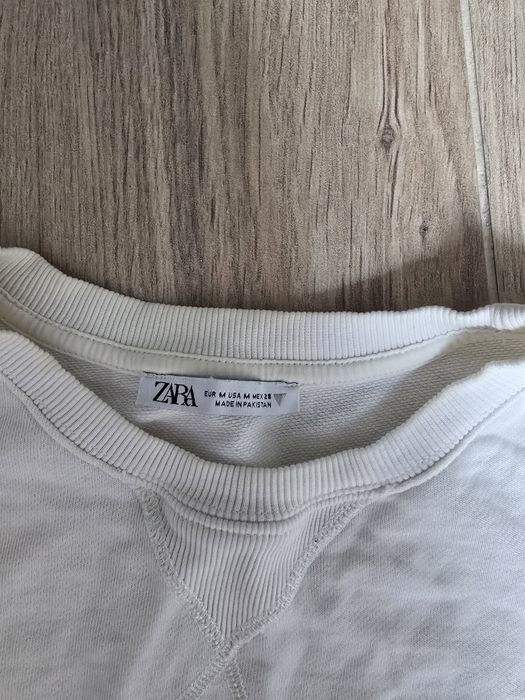 Tshirt męski M bawełniany biały, używany zara