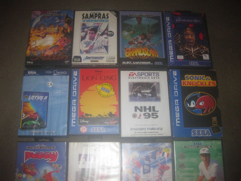 16 Jogos Sega Mega Drive/Todos Completos!