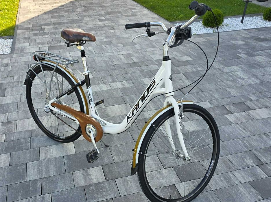 Rower Kands miejski damski rama aluminiowa shimano NEXUS 28 " cali bagażnik koszyk