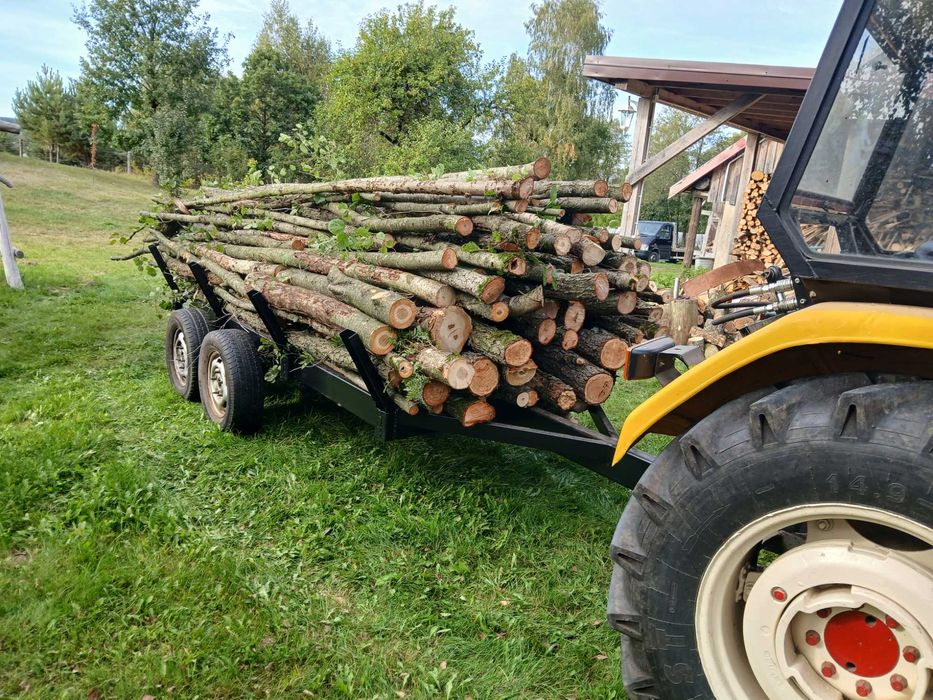 Przyczepa do traktora 1 i 2 osie . Traktorek Yanmar