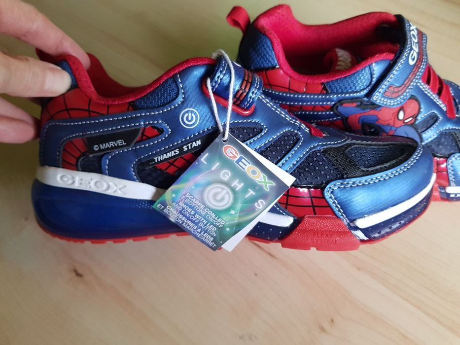 Buty świecące Geox roz 35 nowe Spiderman