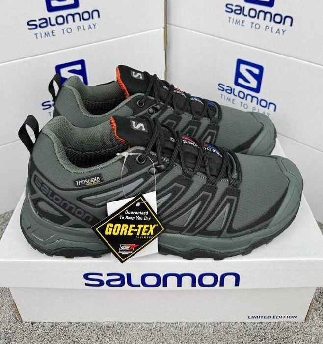 !SALE! Salomon Speed Cross Gore-Tex Khaki Black 41 42 43 44 45 46