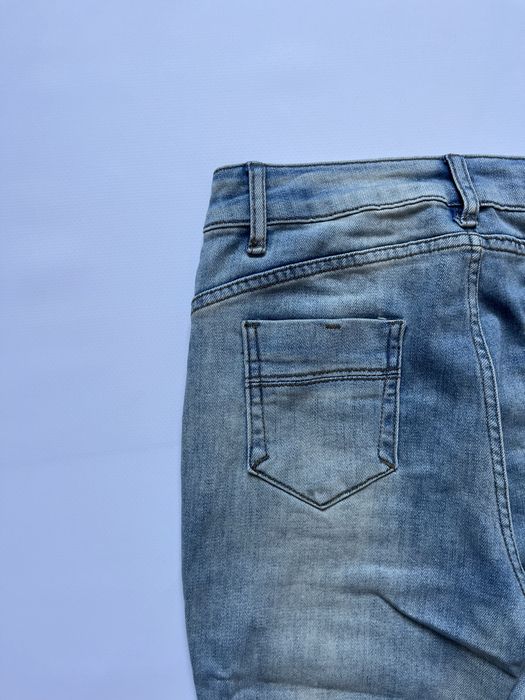 Джинси flared faded jeans клеш кльош джинсы opium baggy голубі