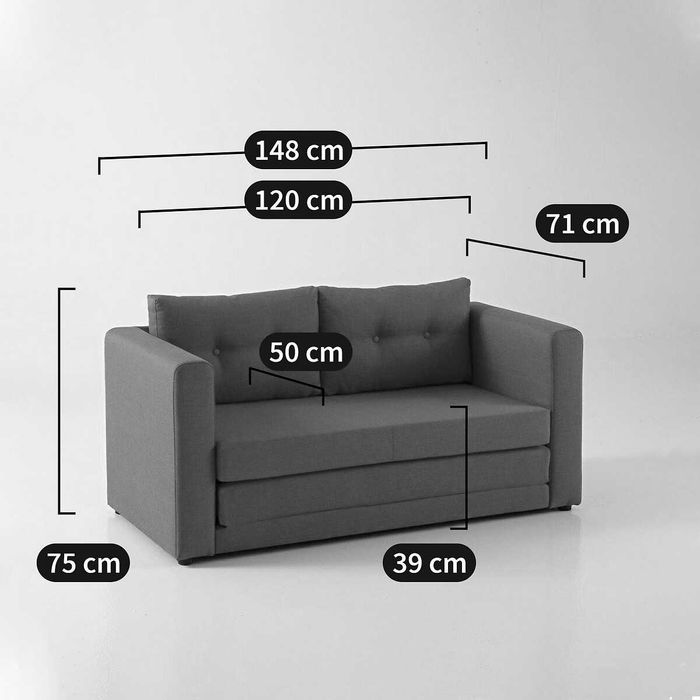 Sofá cama 2 lugares