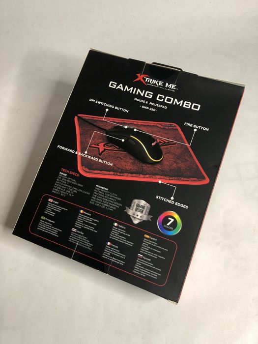 Pack Gaming Rato + Tapete xtrike me ! Novo