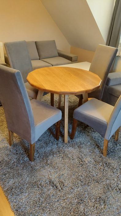 Szare krzesła tapicerowane 4, 6, lub 10 szt.