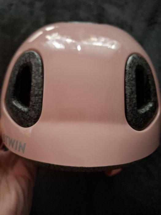 Kask rowerowy dla dziewczynki rozmiar XXS obwód 44-49cm  pudrowy  róż