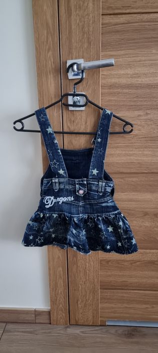 spódniczka jeans na szelkach