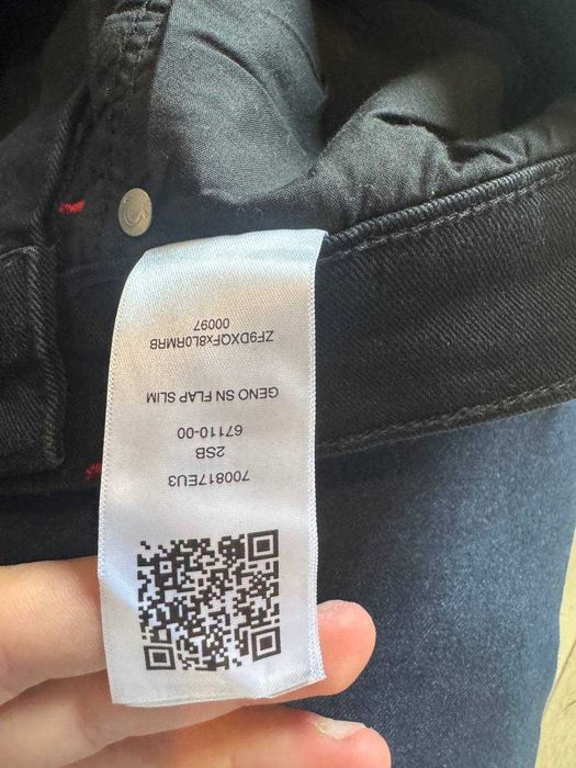 True Religion Geno W32 | Black Red Stitch | NOWE z metkami