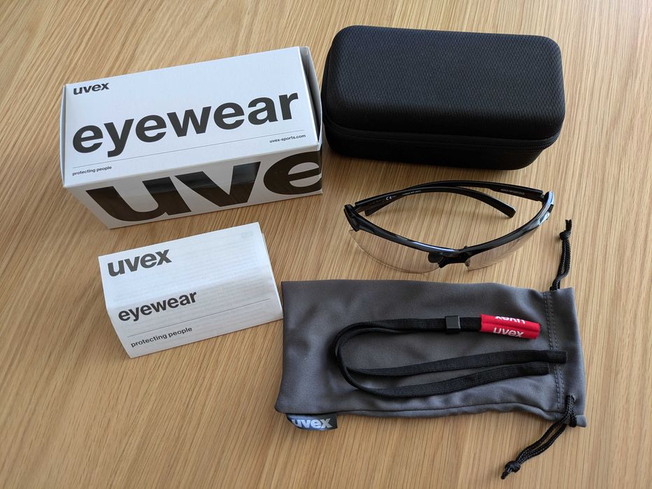 Okulary sportowe, fotochromy, Uvex sportstyle 802 variomatic, jak nowe, 53/0/872/2201/UNI na rower, do biegania