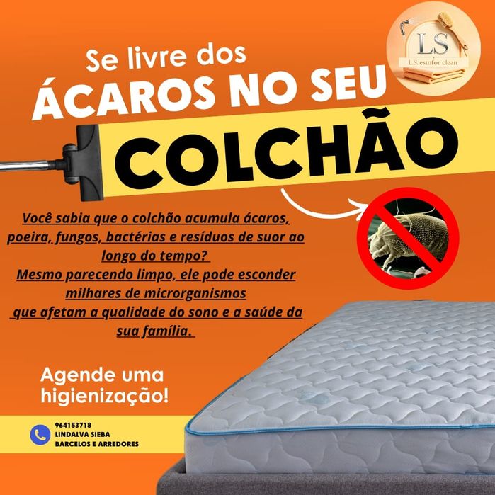 Higienização de colchões, tapetes e sofás