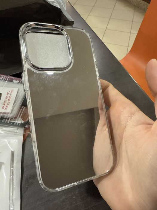 Capa com espelho para iphone 16 pro