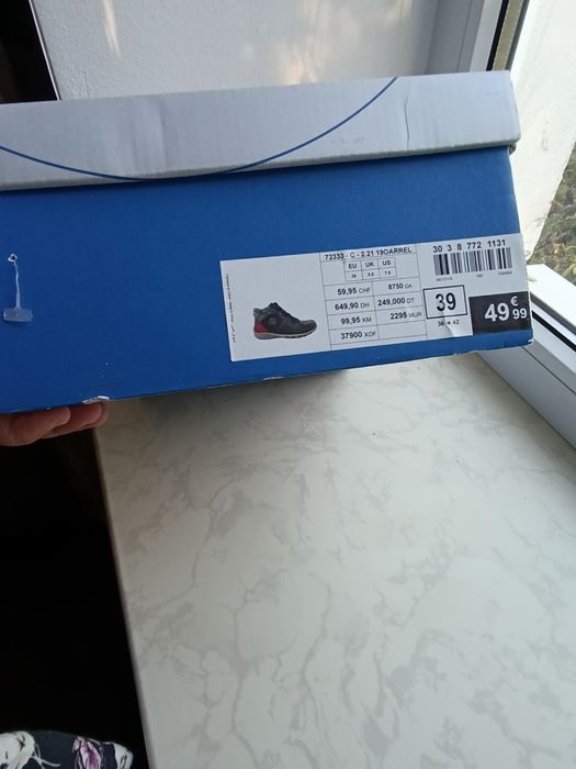 Ботинки женские размер 39 Экко