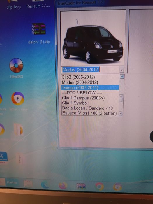 Привязка ключ карты Рено.