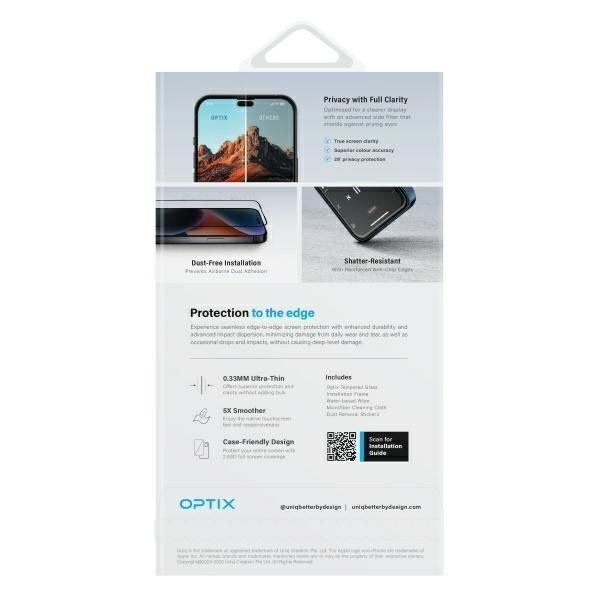 UNIQ Optix Privacy iPhone 16 Plus / 15   Plus / 14 Pro Max 6.7"