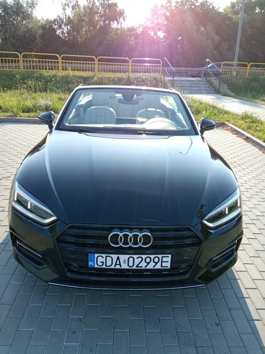 Audi A5 cabrio 2018r.  2.0 252KM Quattro automat stan bdb