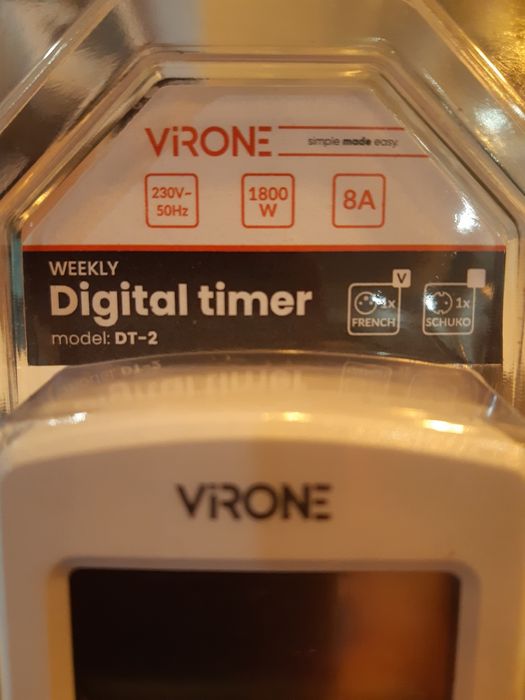 Elektroniczny programator czasowy MINI, 10 programów VIRONE