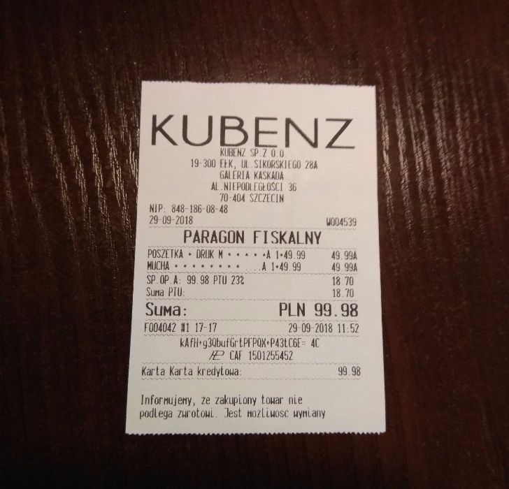 Mucha (granatowo-czerwona) + Poszetka (czerwona) Kubenz