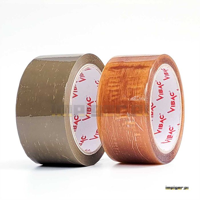 36x MOCNA Taśma klejąca pakowa 48mm 60m VIBAC klej KAUCZUK Solvent